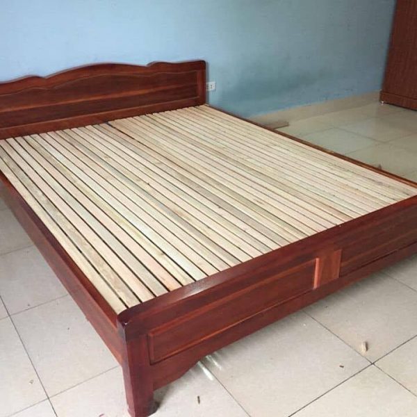 Giường ngủ gỗ keo 1m2 giá rẻ