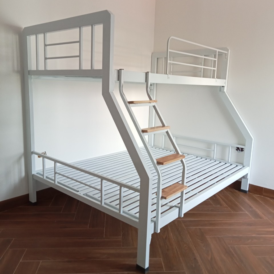 Giường tầng sắt siêu chắc chắn rộng 1m6x2m - H1216