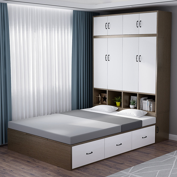 Giường ngủ liền tủ quần áo giá rẻ - GN303