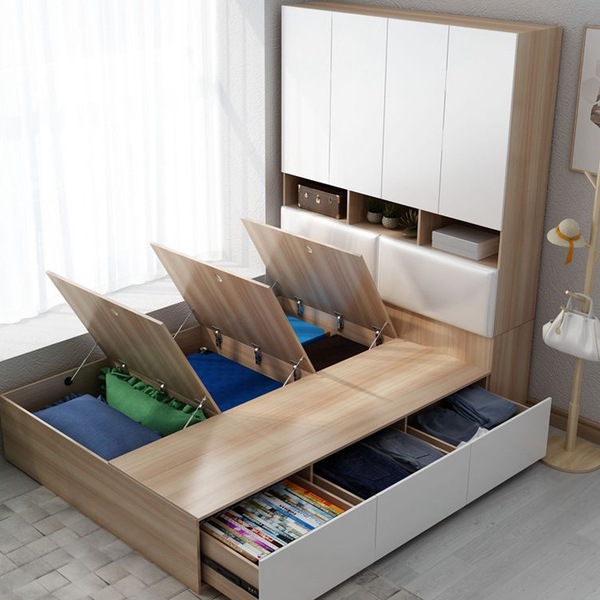 Giường ngủ liền tủ quần áo giá rẻ - GN302