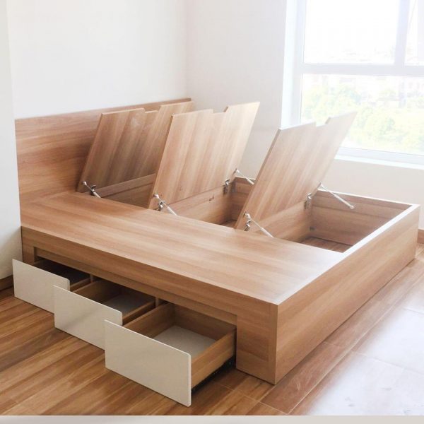 Giường gỗ đa năng thông minh GG-14