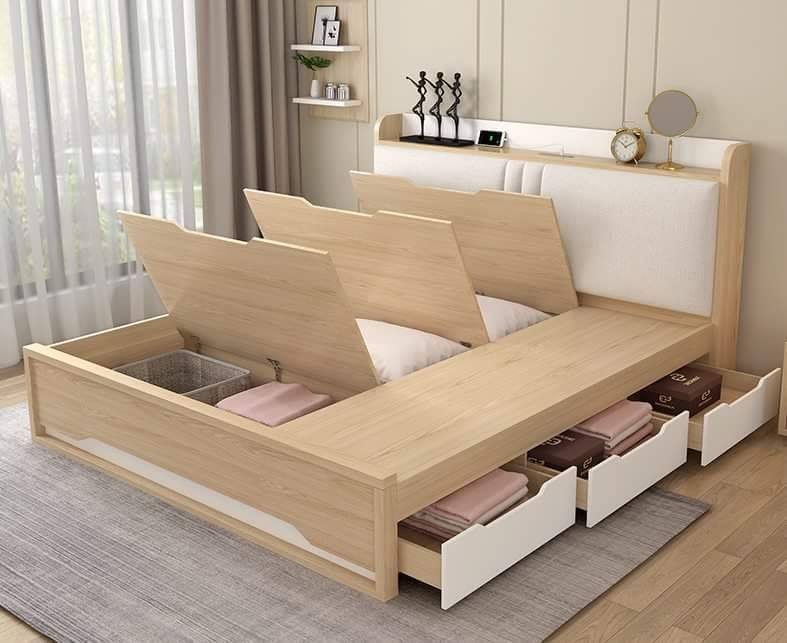 Giường gỗ thông minh nhiều ngăn chứa đồ GG-10