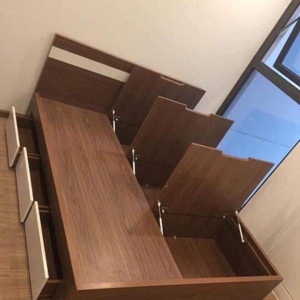 Giường ngủ thông minh màu óc chó GG-16