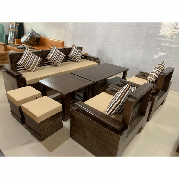Sofa gỗ tự nhiên sang trọng SG-03