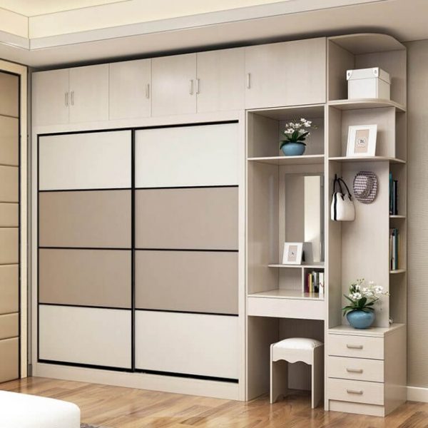 Tủ quần áo kèm bàn làm việc – LK04