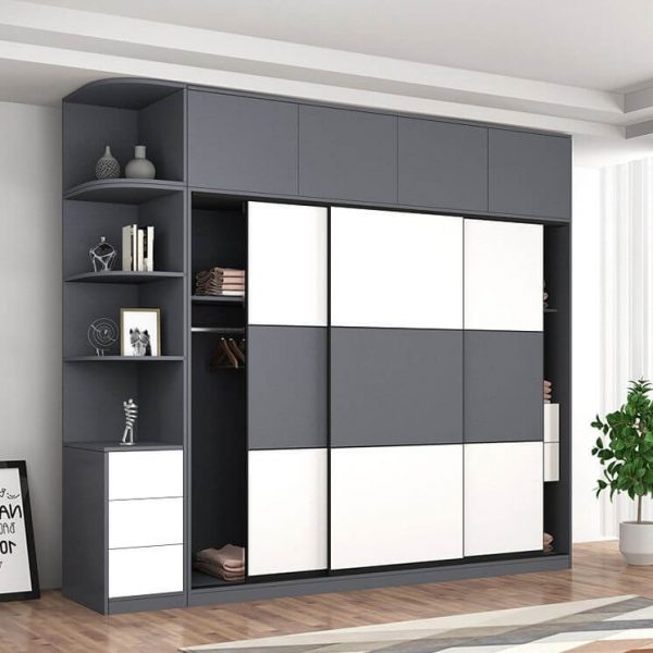 Tủ quần áo 3 cánh lùa 2m4x2m4