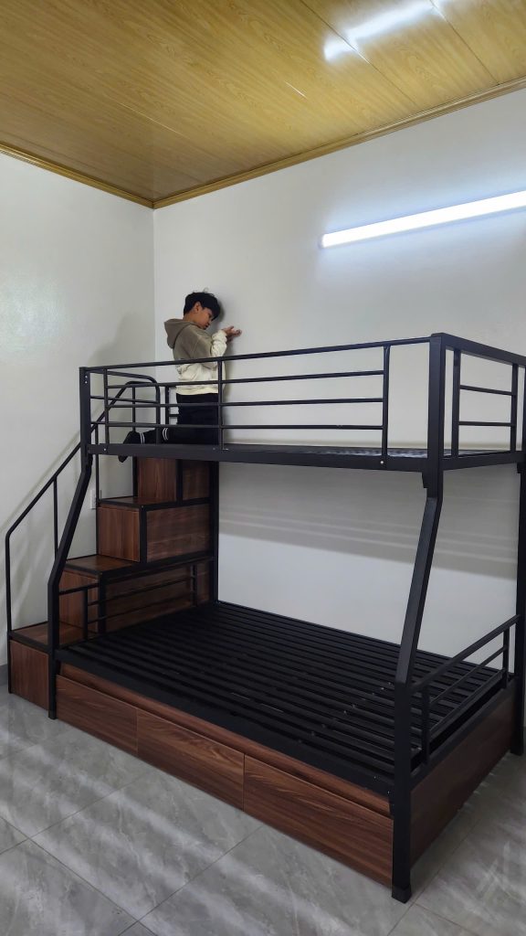 Giường tầng sắt lắp ghép 1m2- M1012GSNK