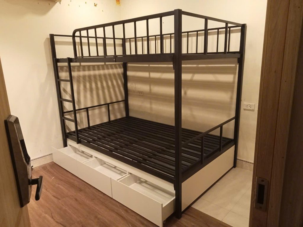 Giường 2 tầng 1m2 ngăn kéo - M1212NK